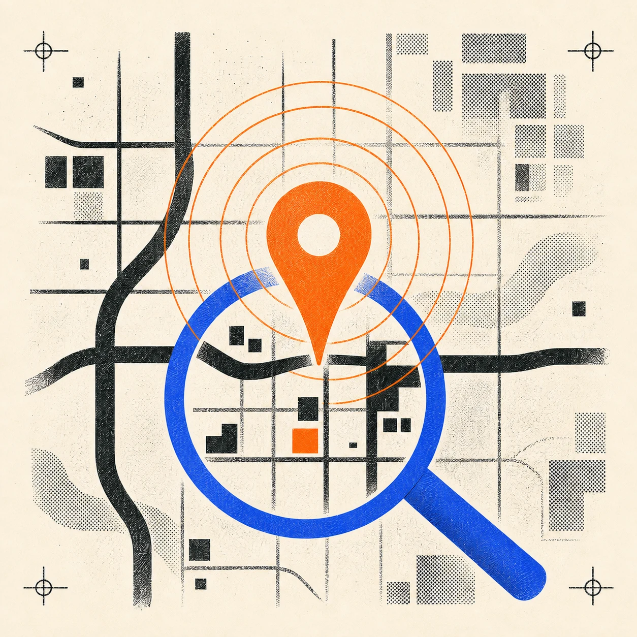 Editorial illustration representing an organized business launch foundation